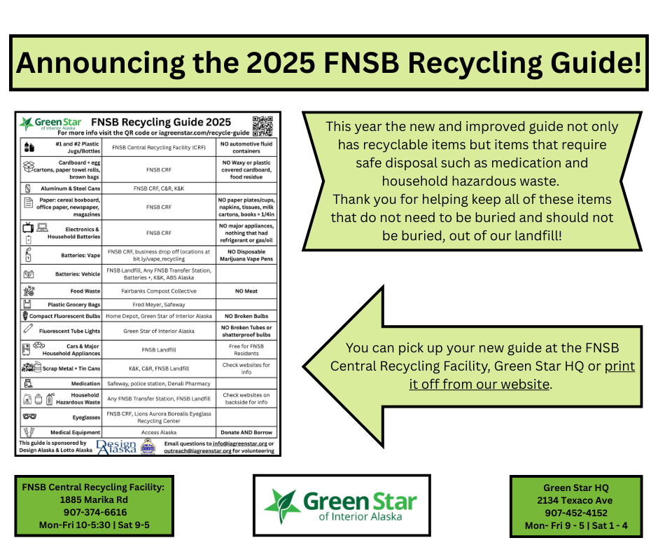 NEW FNSB Recycling Guide for 2025!