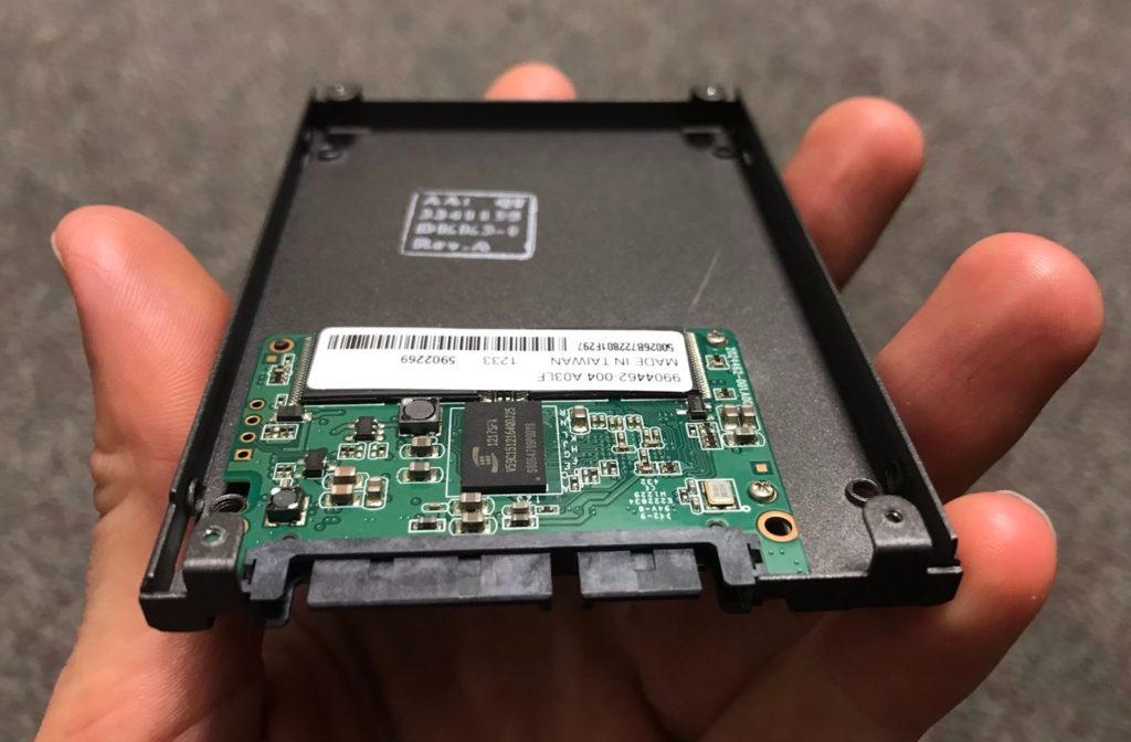 Internal components of a solid state drive