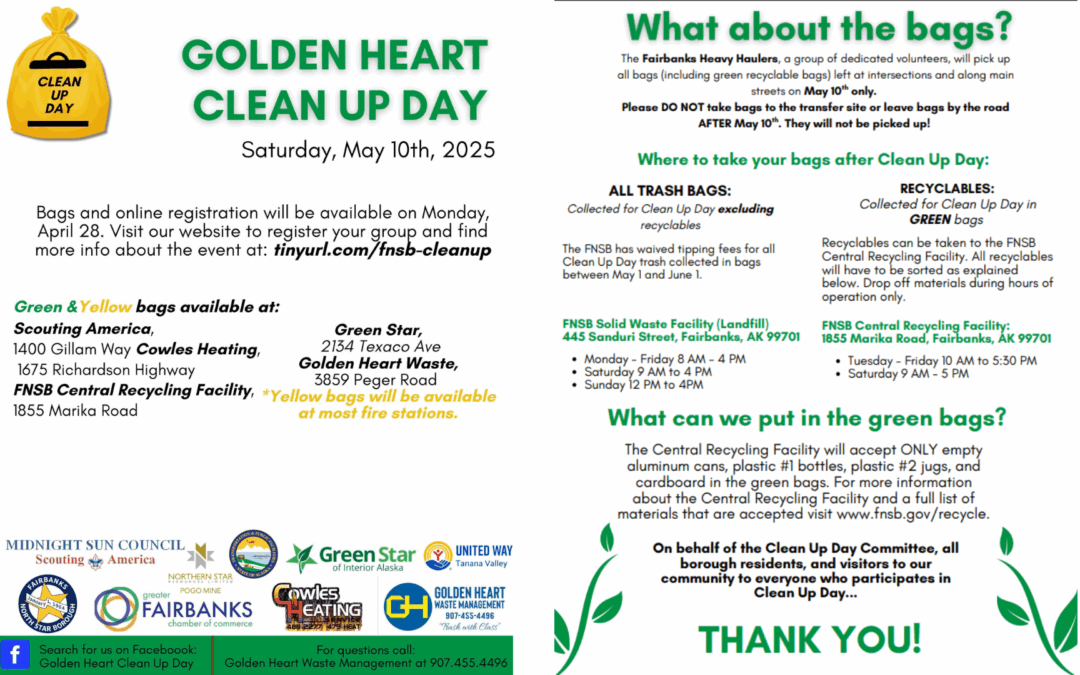 Bag Pick up for Clean Up Day 2025