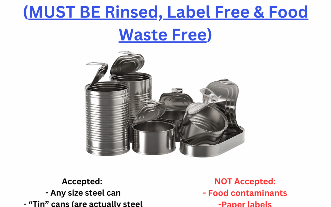 Steel Can Recycling at the FNSB CRF Starting July 1st!