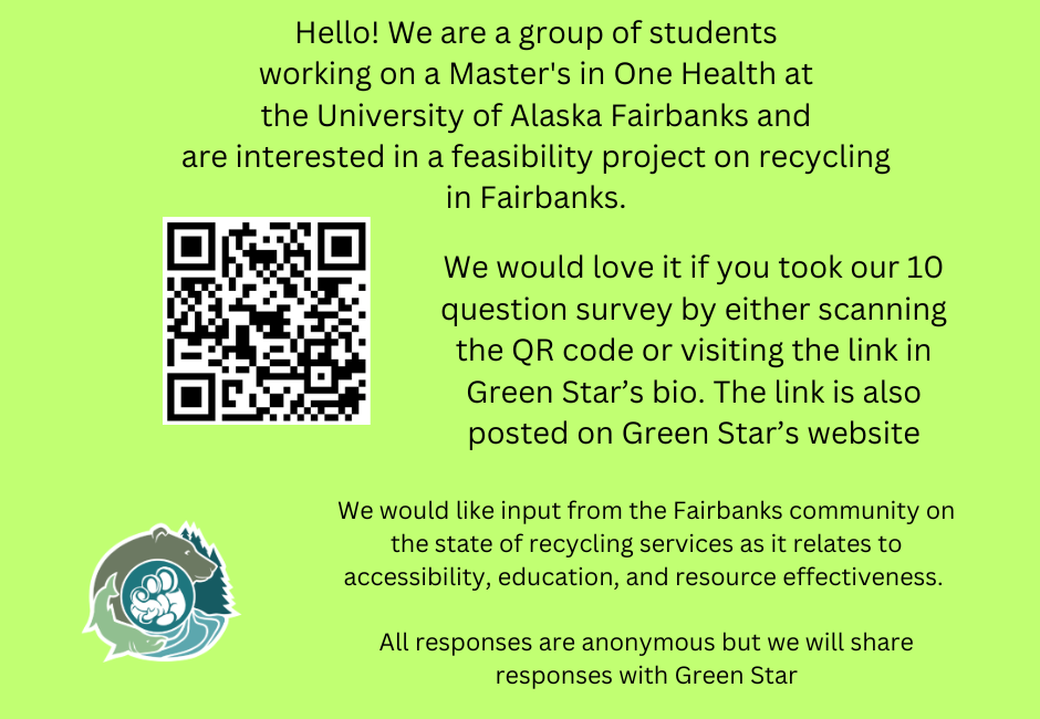 UAF One Health Recycling Survey